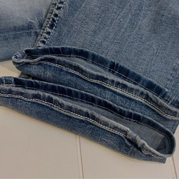 BKE Tyler Stretch Jean in Weber Men's Size 35x33 Blue Denim Cell Phone Pocket - Picture 6 of 15